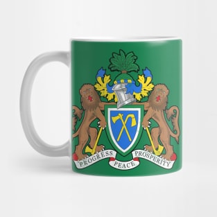 Gambia / Faded Crest Style Flag Design Mug